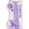 Realrock gelové dildo s přísavkou 24 cm fialové