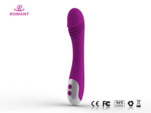 Romant Dildo silikonový vibrátor fialový