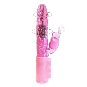 Rotační vibrátor BASIC X Rabbit s USB dobíjením - růžový