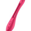Satisfyer Elastic game Multifunkční párový vibrátor - červený