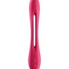 Satisfyer Elastic game Multifunkční párový vibrátor - červený