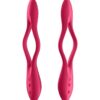Satisfyer Elastic game Multifunkční párový vibrátor - červený