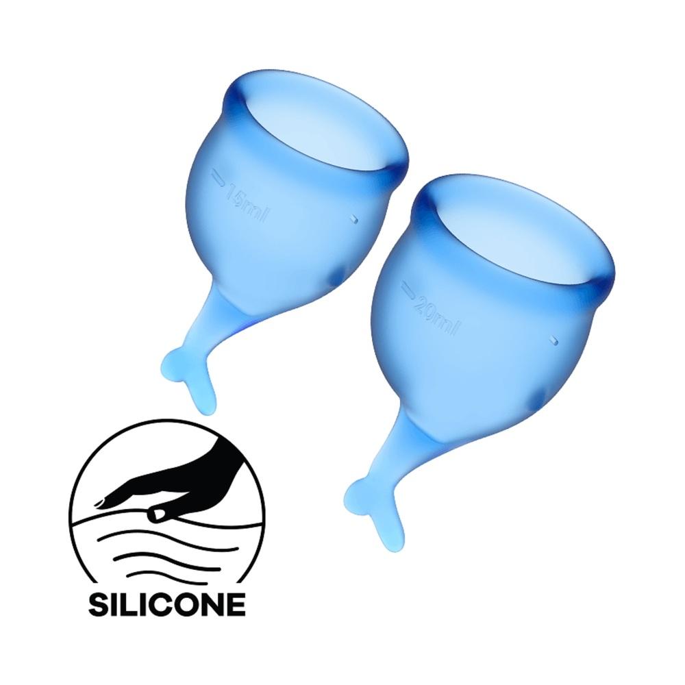 Satisfyer-Feel-Secure-menstruacni-kalisky-2-ks-modre Satisfyer Feel Secure menstruační kalíšky 2 ks modré