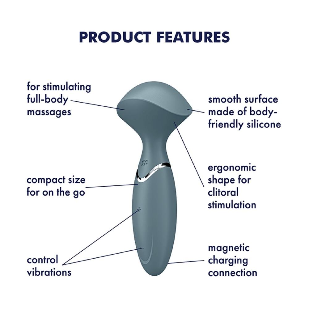 Satisfyer-Mini-Wand-er-Masazni-hlavice-Stonegrey-4 Satisfyer Mini Wand-er Masážní hlavice - Stonegrey