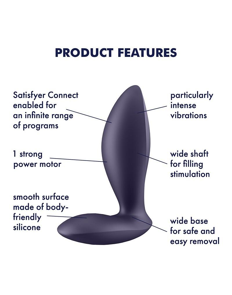 Satisfyer-Power-Analni-vibracni-kolik-Plum-6 Satisfyer Power Anální vibrační kolík - Plum