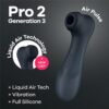 Satisfyer Pro 2 Generation 3 Dark Grey Liquid Air