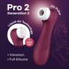 Satisfyer Pro 2 Generation 3 vínový