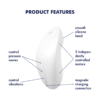 Satisfyer Vulva Lover 2 stimulátor na klitoris - bílý