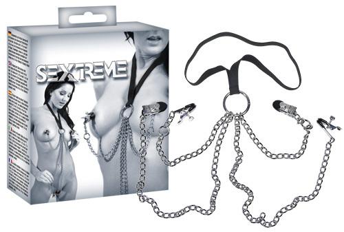 Sextreme-Skripce-na-retizcich-se-zavesem-kolem-krku Sextreme Skřipce na řetízcích se závěsem kolem krku