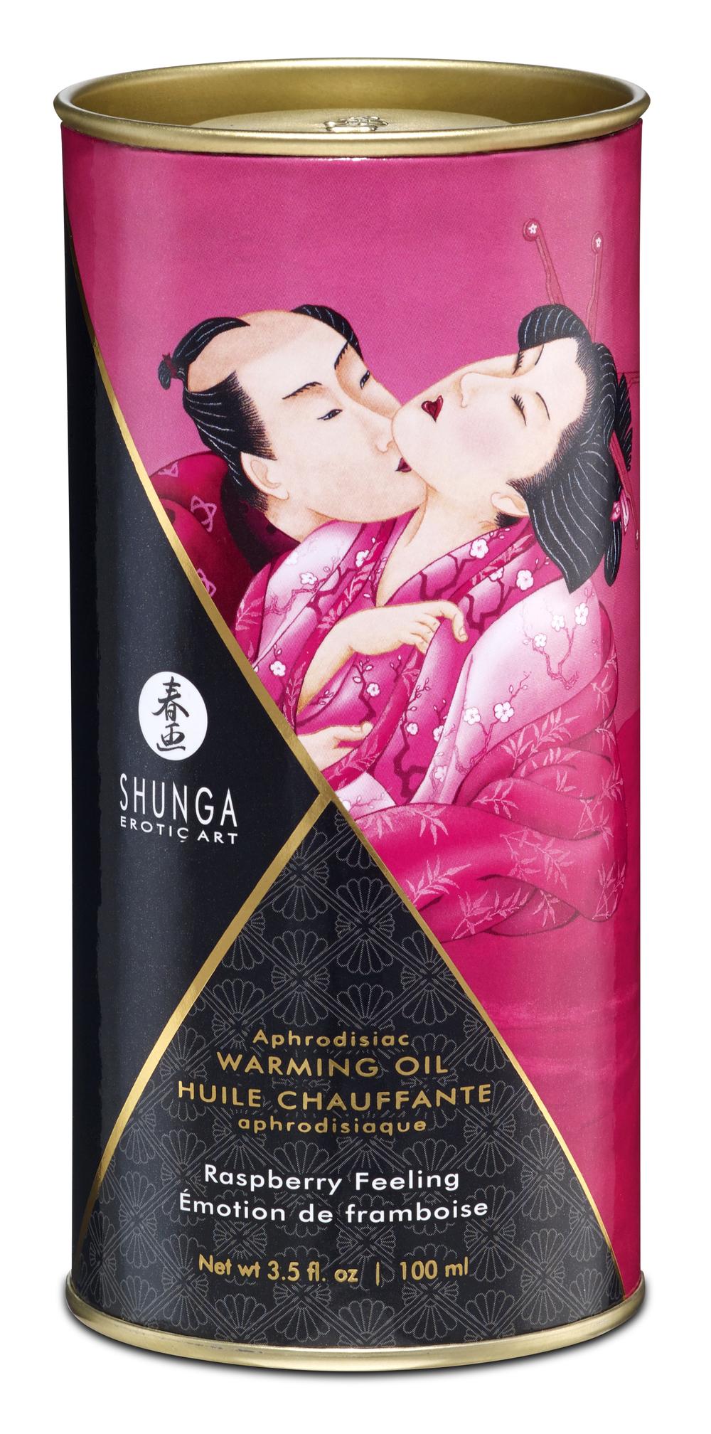 Shunga-Aphrodisiac-Warming-Oil-Raspberry-Feeling-100ml-4 Shunga Aphrodisiac Warming Oil Raspberry Feeling 100ml