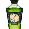 Shunga Hřejivý masážní olej s afrodiziaky - zelený čaj 100 ml