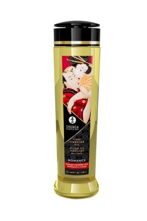 Shunga Romance Strawberry Wine masážní olej 240 ml