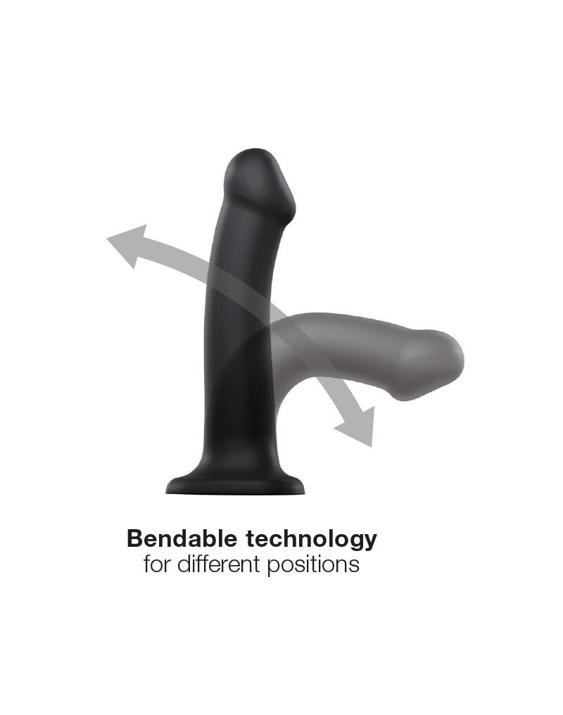 Strap-on-me-Ohybne-dildo-M-cerne-8 Strap-on-me Ohybné dildo M - černé