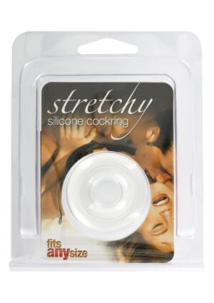 Stretchy Erekční kroužek silikonový - transparentní