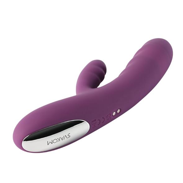 Svakom-Avery-Rabbit-vibrator-s-pulzacemi-fialovy-2 Svakom Avery Rabbit vibrátor s pulzacemi - fialový
