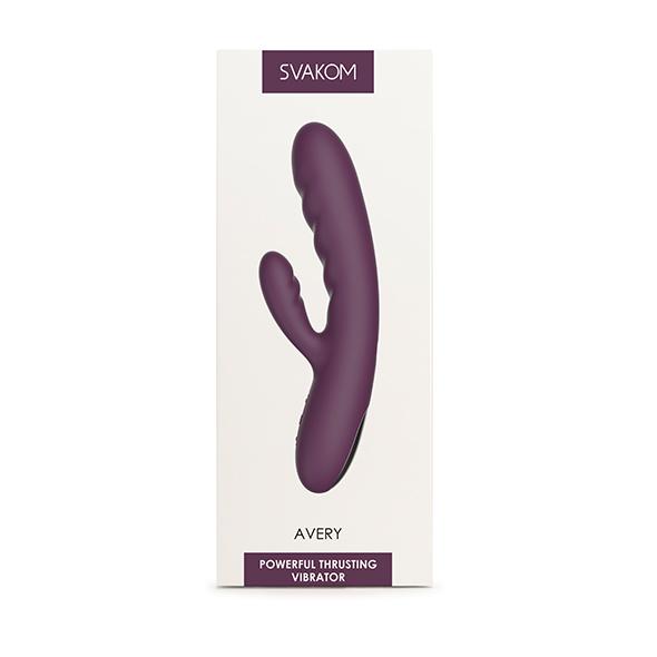 Svakom-Avery-Rabbit-vibrator-s-pulzacemi-fialovy-8 Svakom Avery Rabbit vibrátor s pulzacemi - fialový
