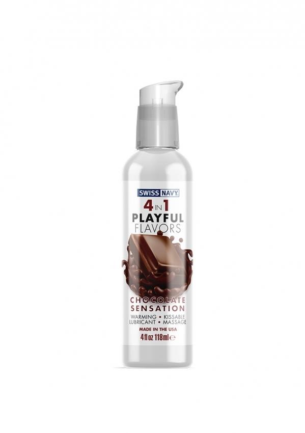Swiss-Navy-Playful-4-in1-lubrikacni-gel-Chocolate-Sensation-Flavor-118ml Swiss Navy Playful 4 in1 lubrikační gel Chocolate Sensation Flavor 118ml