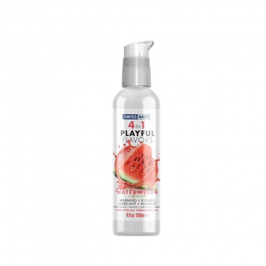 Swiss-Navy-Playful-4-in1-lubrikacni-gel-Watermelon-Flavor-118-ml Swiss Navy Playful 4 in1 lubrikační gel Watermelon Flavor 118 ml