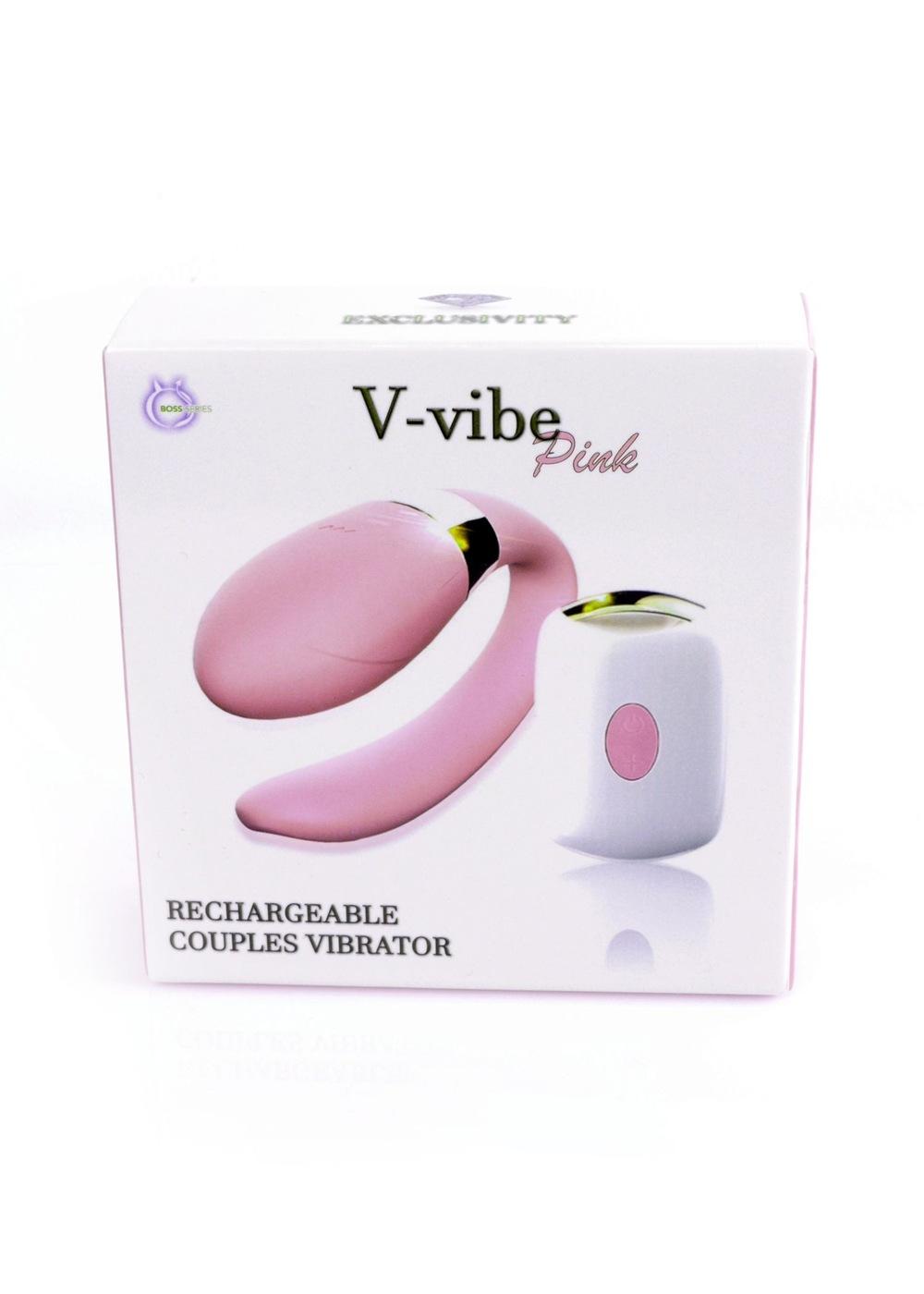 V-Vibe-Parovy-vibrator-ruzovy-8 V-Vibe Párový vibrátor - růžový
