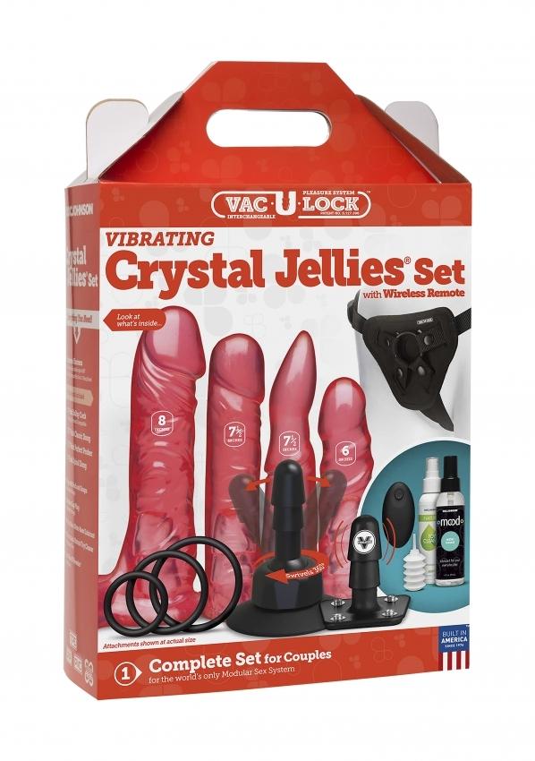 VAC-U-LOCK-Crystal-Jellies-Set-strap-on-postroj-a-4-dilda-12 VAC-U-LOCK Crystal Jellies Set strap-on postroj a 4 dilda