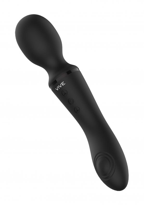 VIVE-Enora-Masazni-hlavice-a-vibrator-2v1-cerna VIVE Enora Masážní hlavice a vibrátor 2v1 - černá