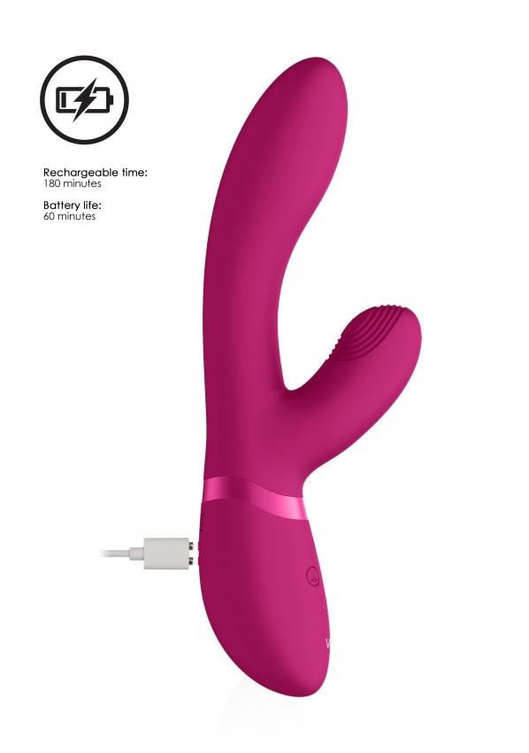 VIVE-Kyra-Pink-vibrator-na-G-bod-a-s-pulzacemi-10 VIVE Kyra Pink vibrátor na G-bod a s pulzacemi