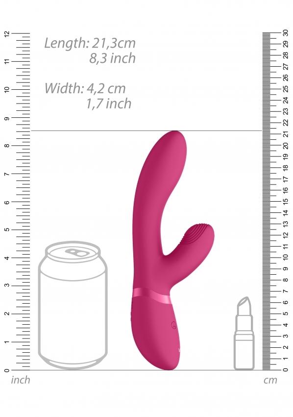 VIVE-Kyra-Pink-vibrator-na-G-bod-a-s-pulzacemi-6 VIVE Kyra Pink vibrátor na G-bod a s pulzacemi