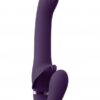 VIVE Satu Pulzační a vibrační strap-on - fialový