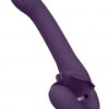 VIVE Satu Pulzační a vibrační strap-on - fialový