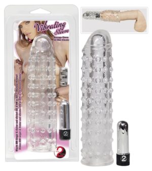 Vibrační návlek na penis - plus 7cm