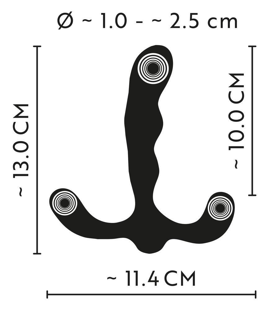ANOS-Flexibilni-stimulator-prostaty-se-3-motorky-12 ANOS Flexibilní stimulátor prostaty se 3 motorky
