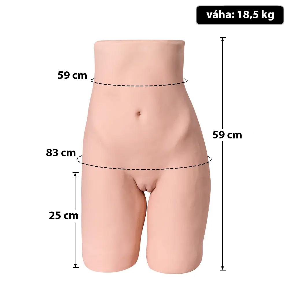BASIC-X-Brenda-18.5kg-nevibracni-masturbator-zenske-torzo-2 BASIC X Brenda 18.5kg nevibrační masturbátor ženské torzo
