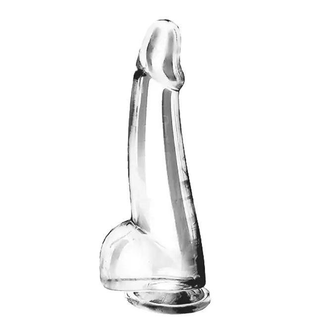 BASIC-X-Cesar-transparentni-penis-s-prisavkou-L BASIC X Cesar transparentní penis s přísavkou L