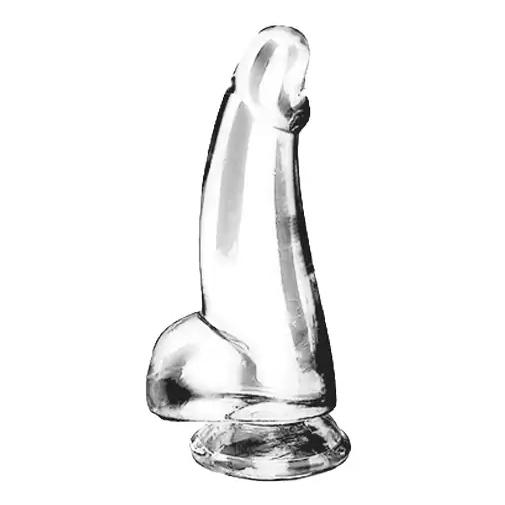 BASIC-X-Cesar-transparentni-penis-s-prisavkou-S BASIC X Cesar transparentní penis s přísavkou S