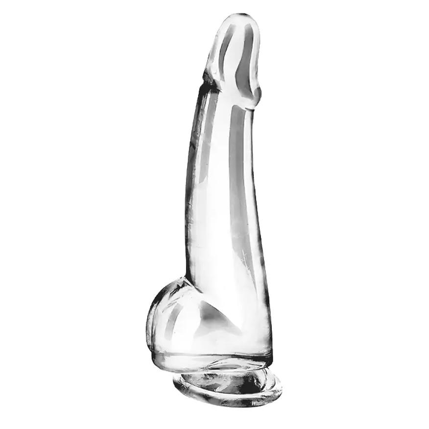 BASIC-X-Cesar-transparentni-penis-s-prisavkou-XXL BASIC X Cesar transparentní penis s přísavkou XXL