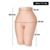 BASIC X Maya 14 kg nevibrační vagína - ženské torzo