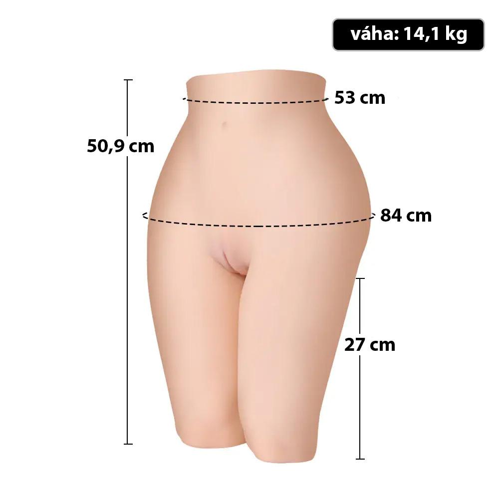 BASIC-X-Maya-14-kg-nevibracni-vagina-zenske-torzo-2 BASIC X Maya 14 kg nevibrační vagína - ženské torzo