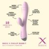 BASIC X Philip rabbit vibrátor světle růžový
