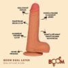 BOOM dual layer ultra realistické dildo tělové