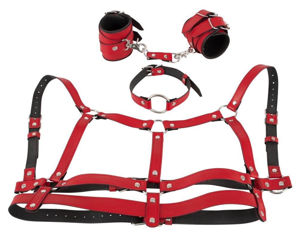 Bad-Kitty-Harness-Set-red-2 Bad Kitty Harness Set red
