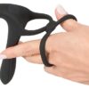 Black Velvets Párový vibrátor rozšiřující penis