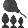 Black Velvets Set 3 análních kolíků a sprchy