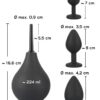 Black Velvets Set 3 análních kolíků a sprchy