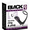 Black Velvets Vibrační anální kolík s erekčním kroužkem