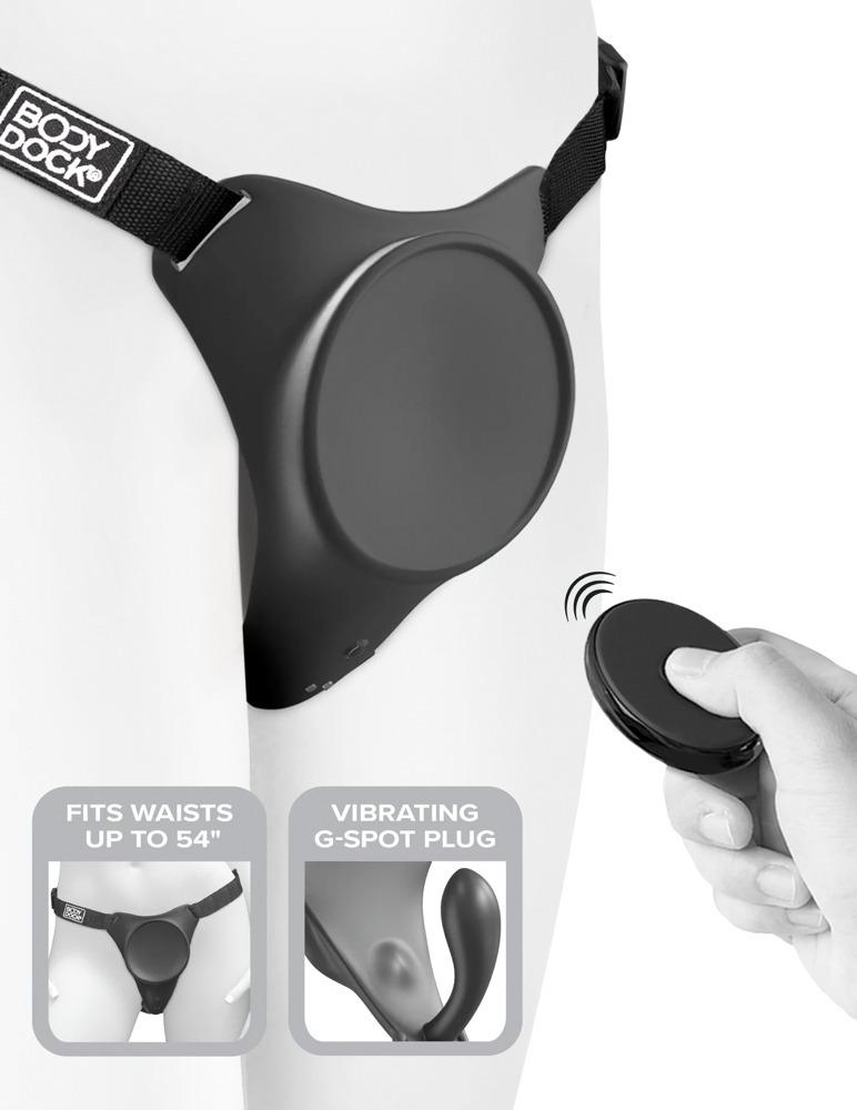 Body-Dock-G-spot-Pro-Strap-on-postroj-s-vnitrnim-vibratorem Body Dock G-spot Pro Strap-on postroj s vnitřním vibrátorem