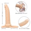 Dual Anální vibrátor pro vaginální i anální stimulaci - Light Skin