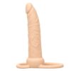 Dual Anální vibrátor pro vaginální i anální stimulaci - Light Skin
