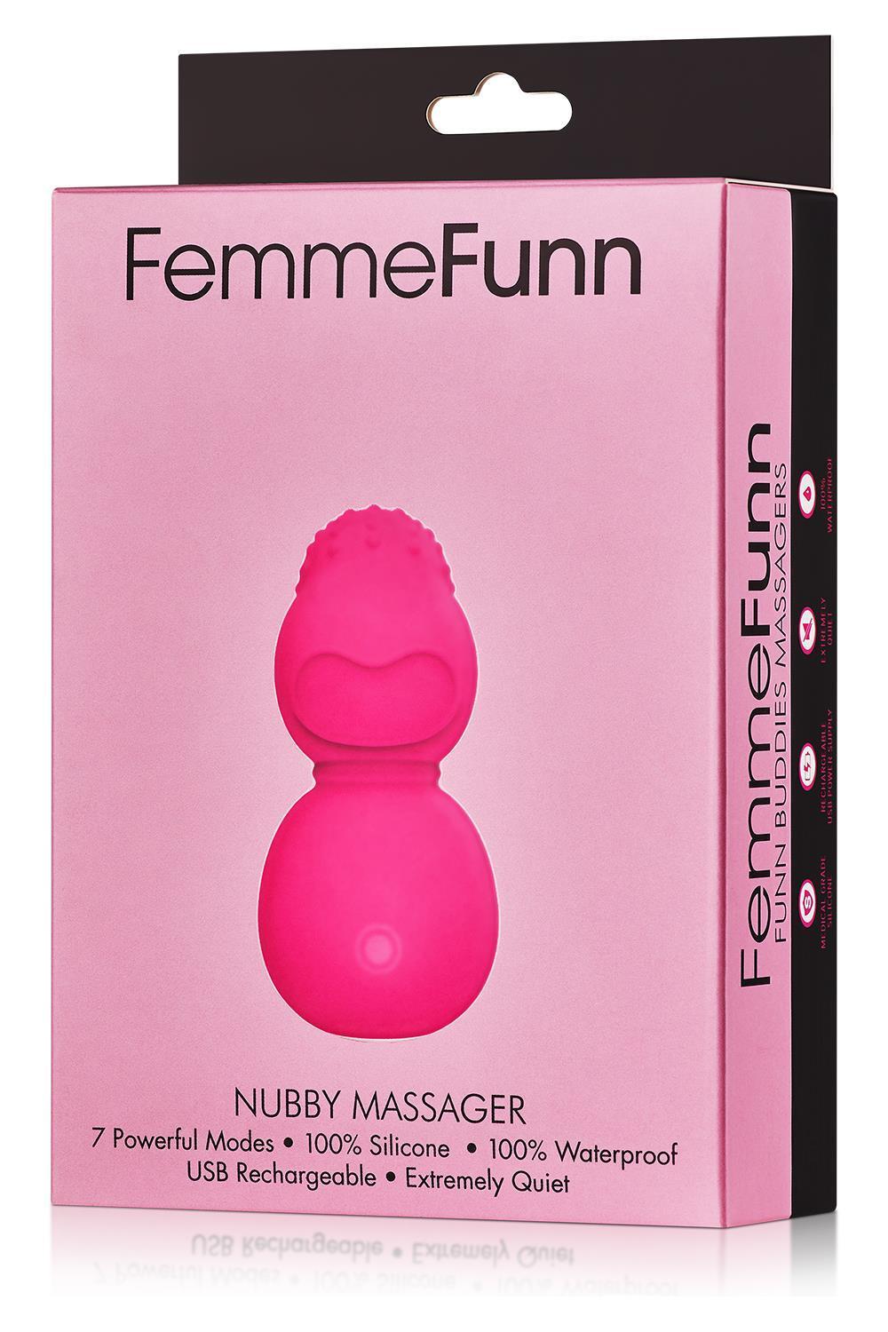 FemmeFun-Nubby-masazni-hlavice-Pink-12 FemmeFun Nubby masážní hlavice - Pink