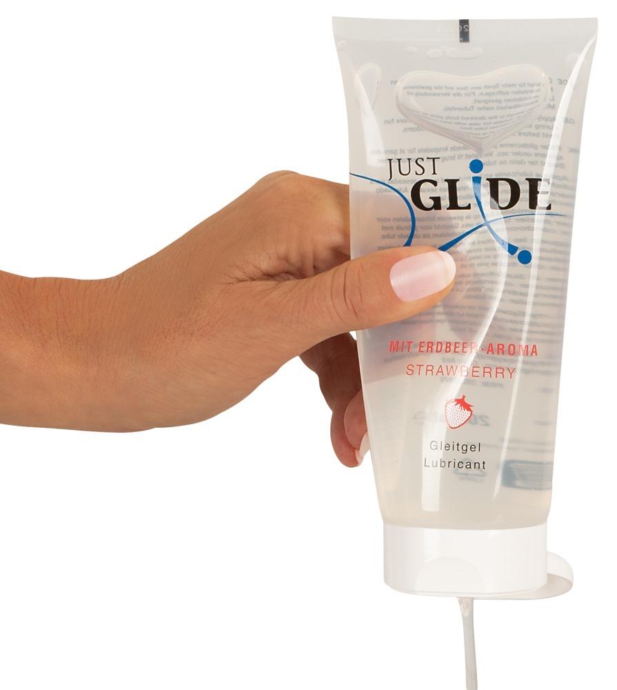 Just-Glide-Lubrikacni-gel-jahoda-200-ml-4 Just Glide Lubrikační gel - jahoda 200 ml