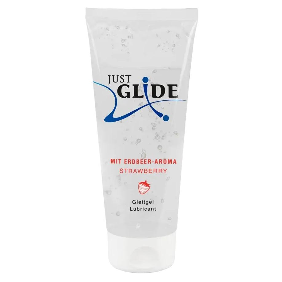 Just-Glide-Lubrikacni-gel-jahoda-200-ml Just Glide Lubrikační gel - jahoda 200 ml